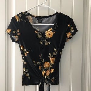 Floral print top